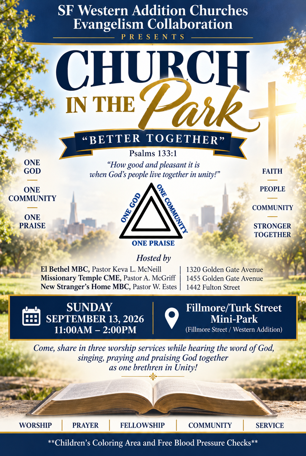 Church in the Park Flyer